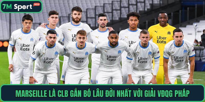 Marseille là CLB gắn bó lâu đời nhất với giải VĐQG Pháp