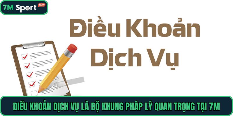 Điều khoản dịch vụ là bộ khung pháp lý quan trọng tại 7M