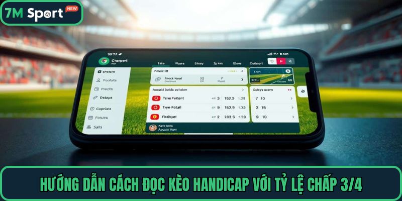 Hướng dẫn cách đọc kèo Handicap với tỷ lệ chấp 3/4