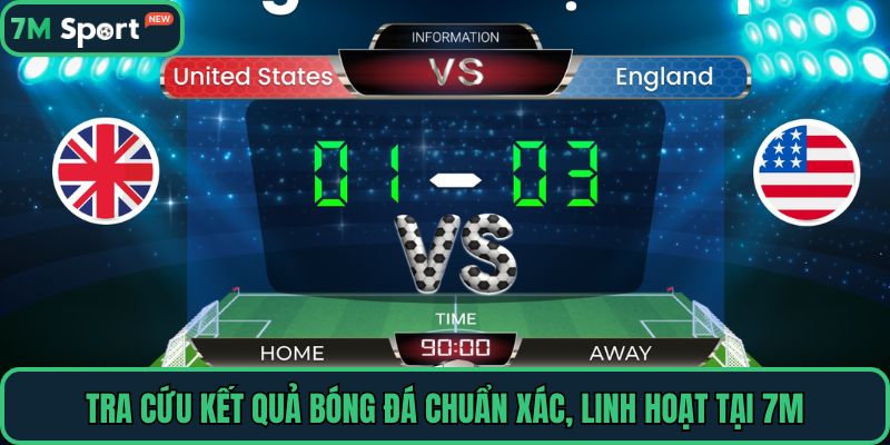 Tra cứu kết quả bóng đá chuẩn xác, linh hoạt tại 7M